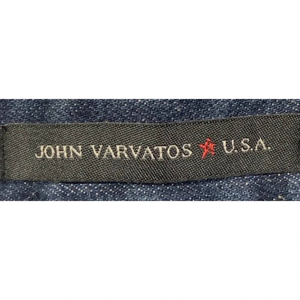 John Varvatos Jeans Mens Size 36 Bowery Slim Straight Dark Wash Cotton Blend